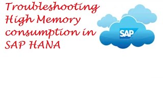 Troubleshooting High Memory consumption in SAP HANA