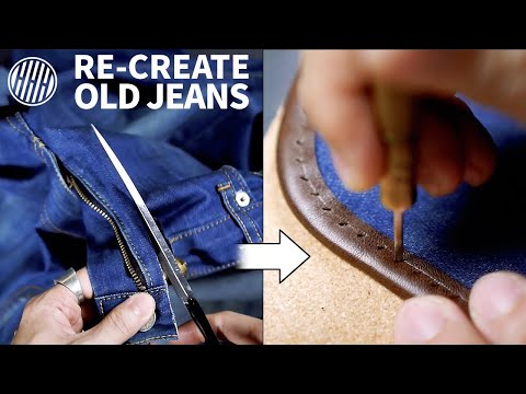 Vídeo: ❶ Bolsa Elegante Feita De Jeans Velhos. Dicas úteis