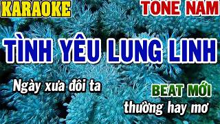 Karaoke Tình Yêu Lung Linh Tone Nam | Beat Mới | 84
