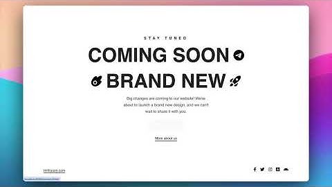 Coming Soon —  Coming Soon & Countdown Website Templates Blocs Website Builder