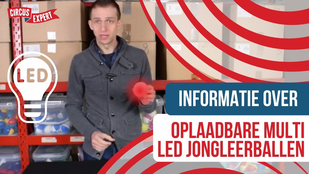 Oost Eerbetoon Westers Oplaadbare Multifunctionele LED Jongleerballen | Lichtgevende |  Circus-expert.nl - YouTube