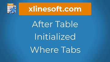 After table initialized - WhereTabs API