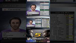 Fiorentina Full Squad in Pro Evolution Soccer 5 - PES 5 / Winning Eleven 9 – Full Team &amp; Player
