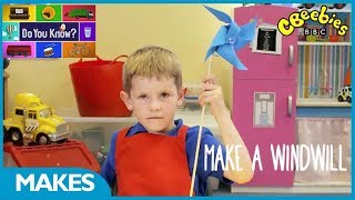CBeebies| Do You Know? | How to Make a Paper Windmill
