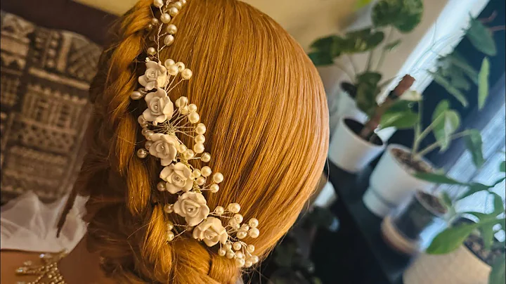 ASMR BRIDAL LOW BUN, 2 Ponytail, Elegant Braided Hairstyle, Hairstyling,Perfectionist Finish Product