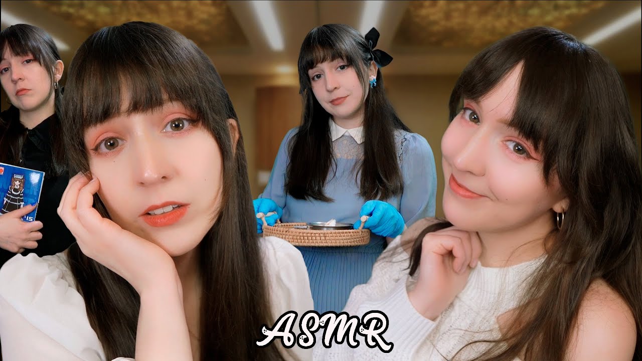 ⭐ASMR Tu NOVIA y tu AMIGA (Enamorada de ti😘) Te Visitan en el HOSPITAL💜 [Sub] 4 Roleplay en Español