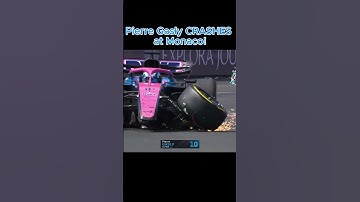 Pierre Gasly CRASHES at Monaco! | 2025 Grand Prix Drama #Shorts