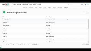 webCRM Export All Data by Module