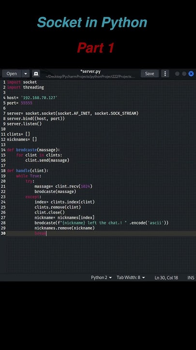 Socket Programming using python - YouTube