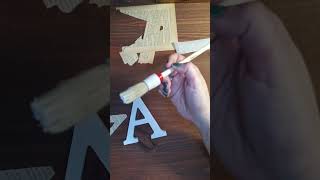 Vintage Charm: Hand-Decorated Wooden Letters for Home Accents