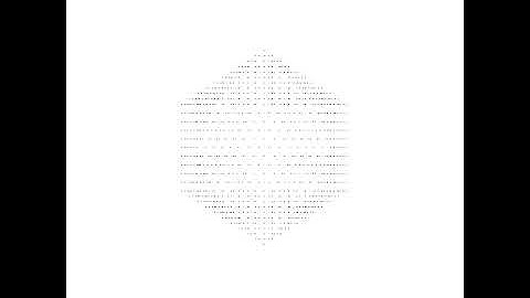 Icosahedron Jitterbug - Dot Symmetry (Face View)