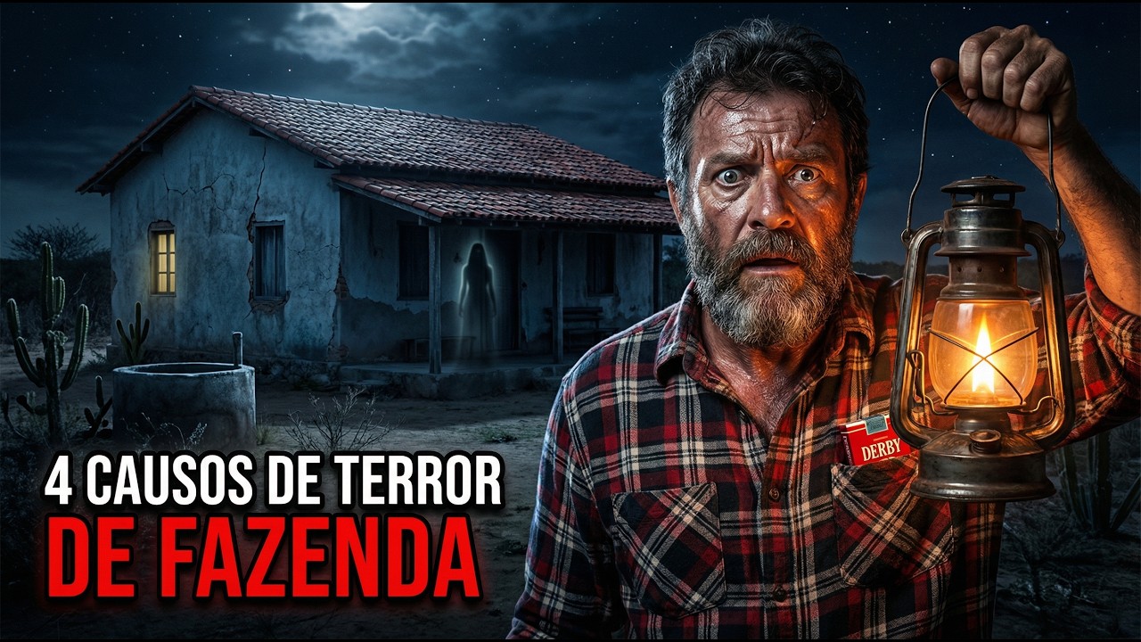 4 RELATOS ASSUSTADORES EM FAZENDAS - Histórias de Terror - Causos do Interior