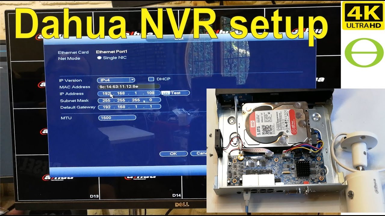 Dahua NVR unboxing and setup - step by 