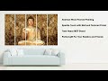 Amazon home appliance products kyara arts wood framed buddha wall painting with frame multicolour