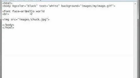 HTML Tutorial 07 - Body Tag
