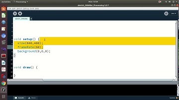 Enseñando a programar con processing. #1. La estructura del programa.