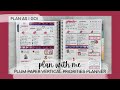 PLAN WITH ME | plan as i go style! | PLUM PAPER VERTICAL PRIORITIES | tattooed teacher plans