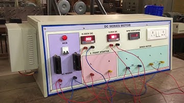 Load test on DC series motor in Tamil by Rajalakshmi madam TPEVRGPC, Vellore