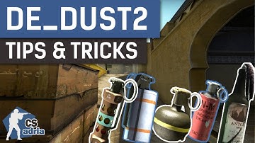 de_dust2 - Tips & Tricks | Smokes | Molotovs | Flashbangs & Boosts!