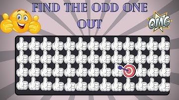Find the Odd One Out: Only 1% Can Spot It? #spotthedifference #brainteasers #visualchallenge