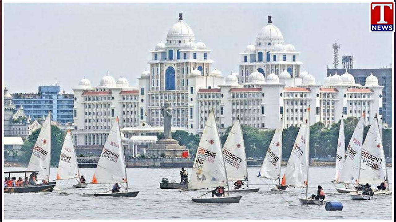 Boat Sailing Competitions Begins in Hussain Sagar, Hyderabad T News YouTube
