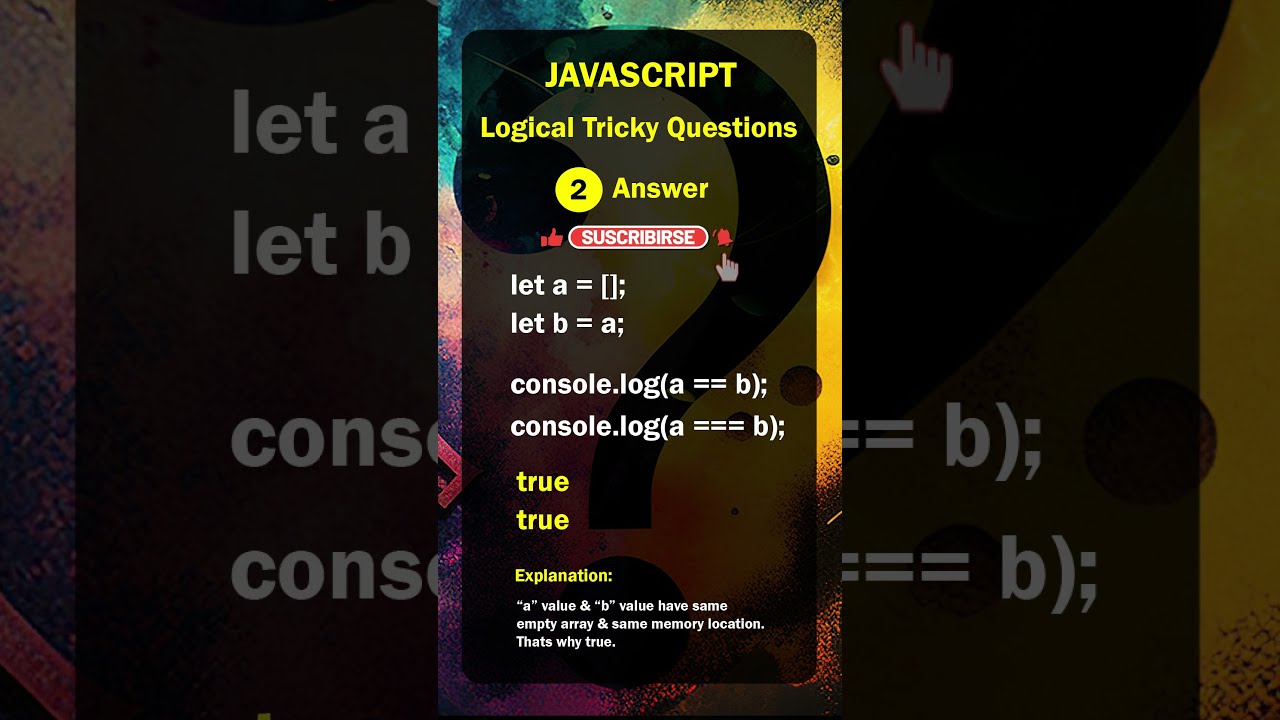 Logical & Tricky JavaScript Questions | Can You Solve These?