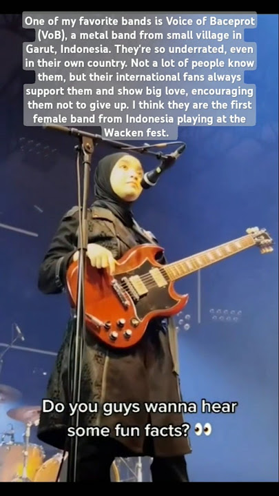 Voice of Baceprot (VoB) is one of the underrated band. They're so freaking awesome! #shorts #fyp