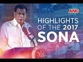 Highlights of the 2017 SONA