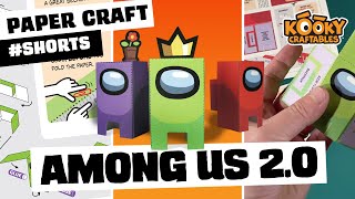 AMONG US Paper Craft V2.0 | Easy DIY Paper Toy Fun | Kooky Craftables