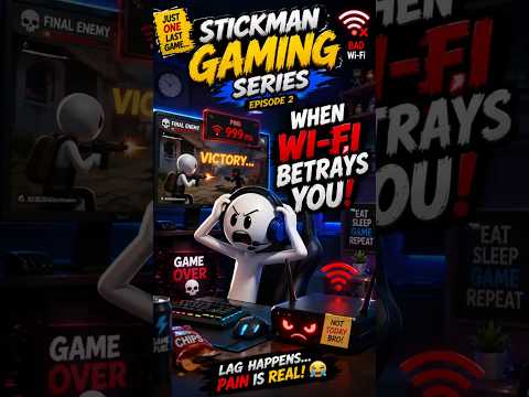 When Wi-Fi Betrays You - Stickman Gaming Series [Epi - 2] #shorts #stickman