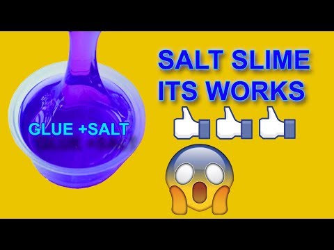 How To Make Slime With Glue Water And Salt Without Borax