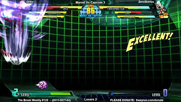 The Break Weekly #128 - MvC3 L2 - Orso VS ZeroSkerbo