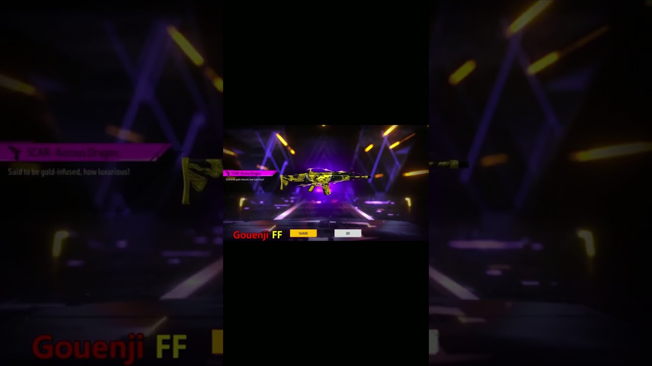 SCAR- Aurous Dragon | Free Fire 