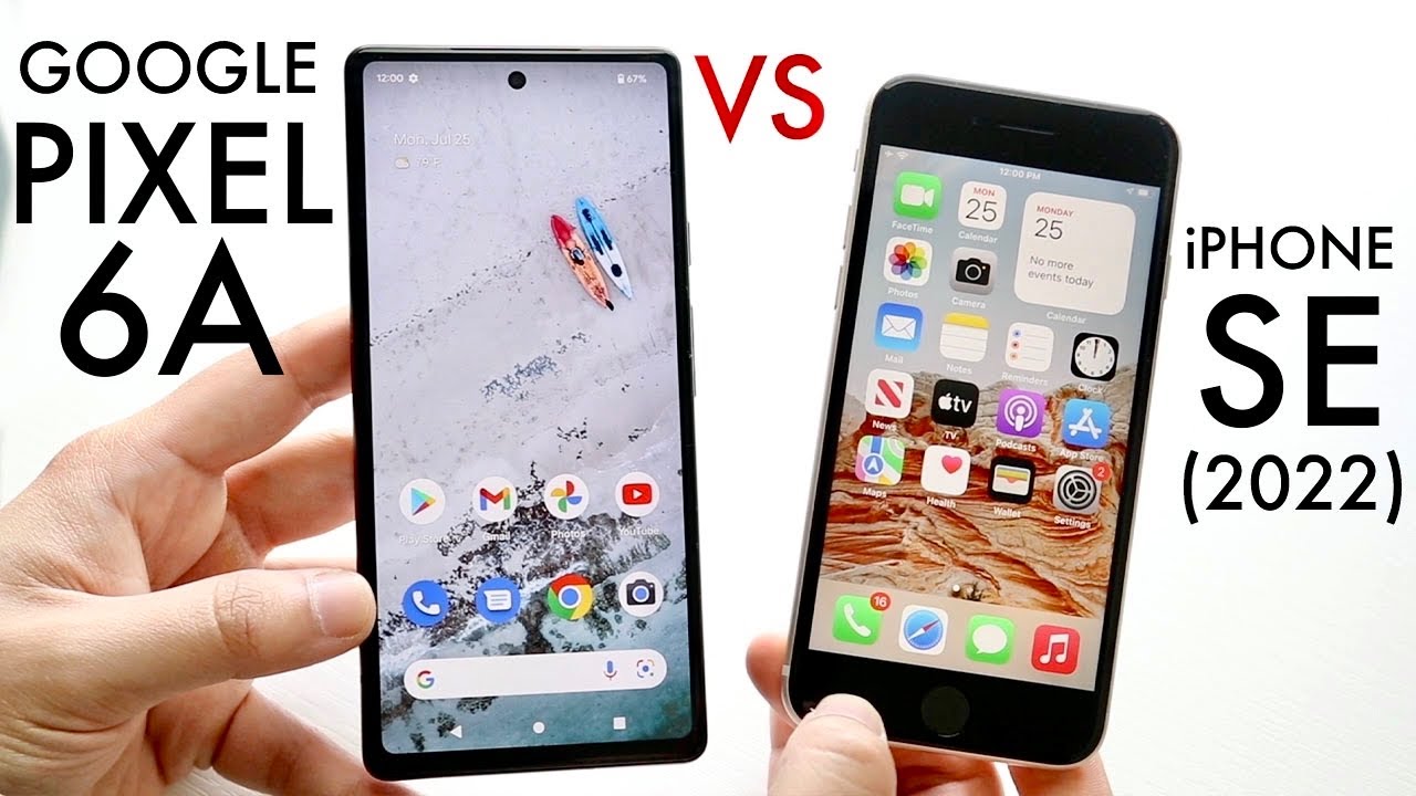Google Pixel 6A Vs iPhone SE (2022)! (Comparison) (Review) - YouTube