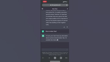 I asked #chatgpt who is #andrewtate ?