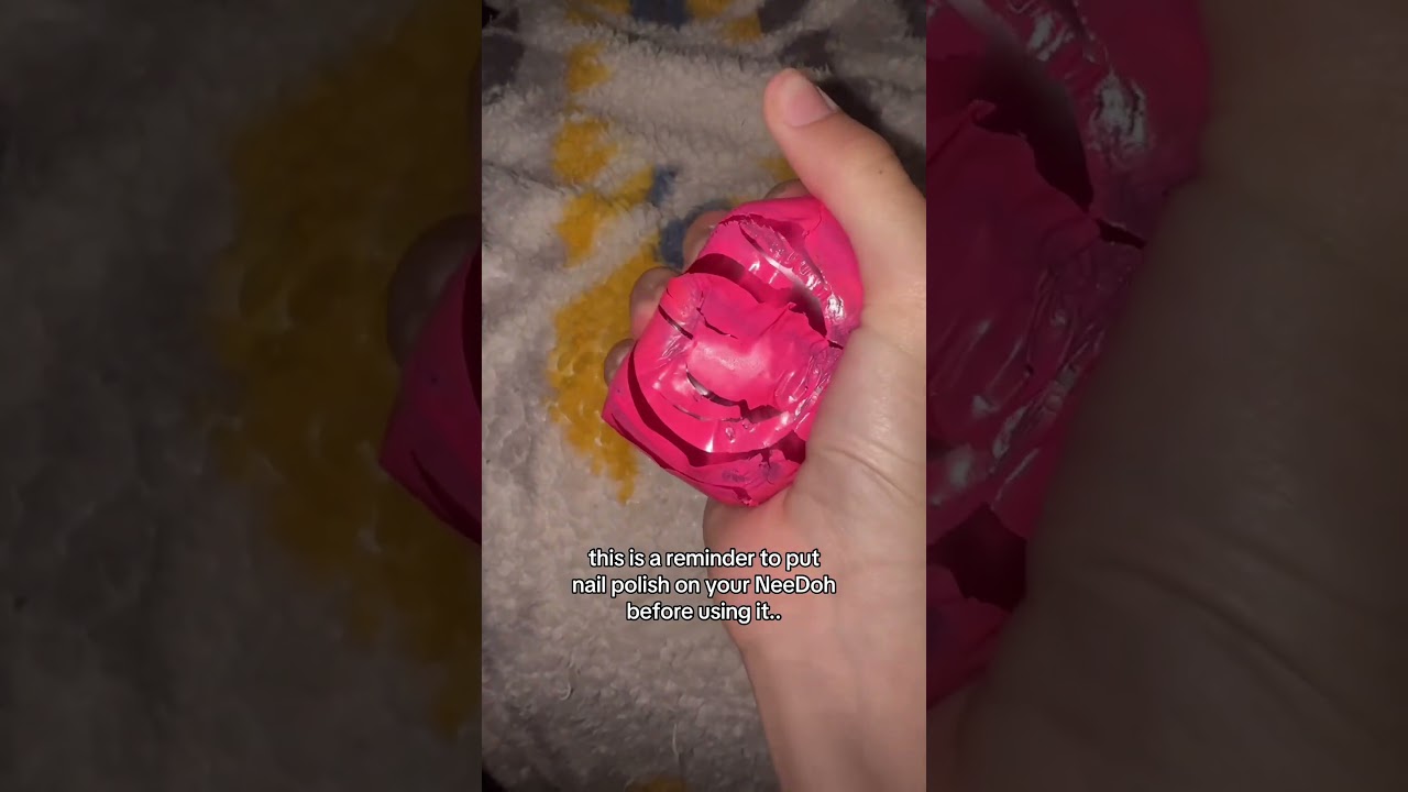 Obejrzyj this is a reminder to put nail polish on your NeeDoh before using it.. w YouTube Obejrzyj this is a reminder to put nail polish on your NeeDoh before using it.. w YouTube