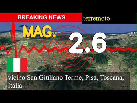 Video terremoto vicino a San Giuliano Terme, Pisa, Toscana, Italia aggiornamenti in tempo reale oggi: u