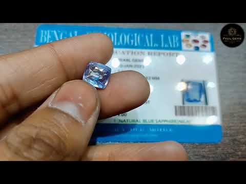 Blue Sapphire // Neelam Gems stone With Lab testing report // natural nila // Ceylon Neelam