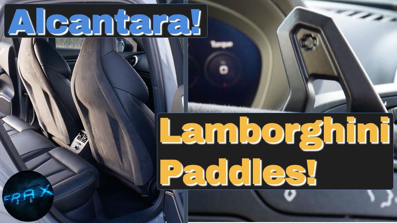 Installing LAMBORGHINI shift paddles and Alcantara seat backs on my Audi RS3