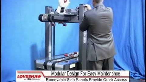 Loveshaw LDX RTB Semi Automatic Random Case Sealer Video