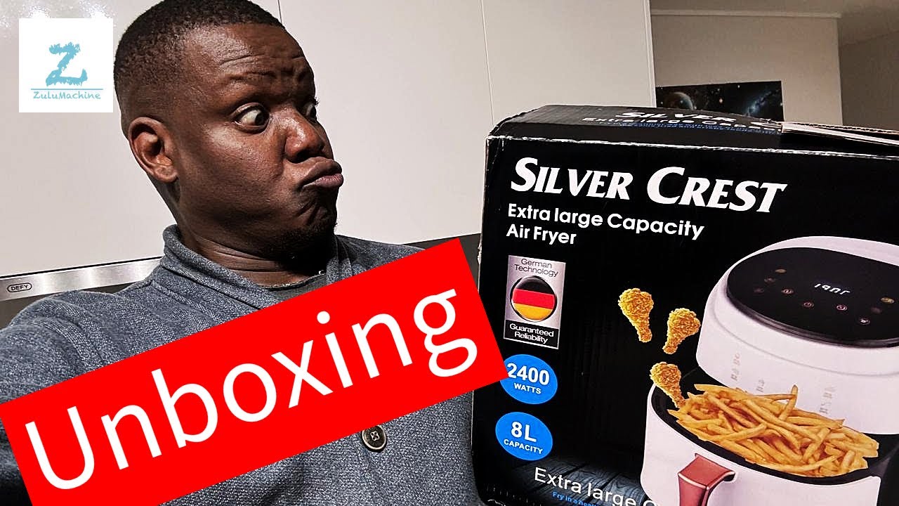 Unboxing the Silver Crest 8L Digital Air Fryer with Nesting Tongs