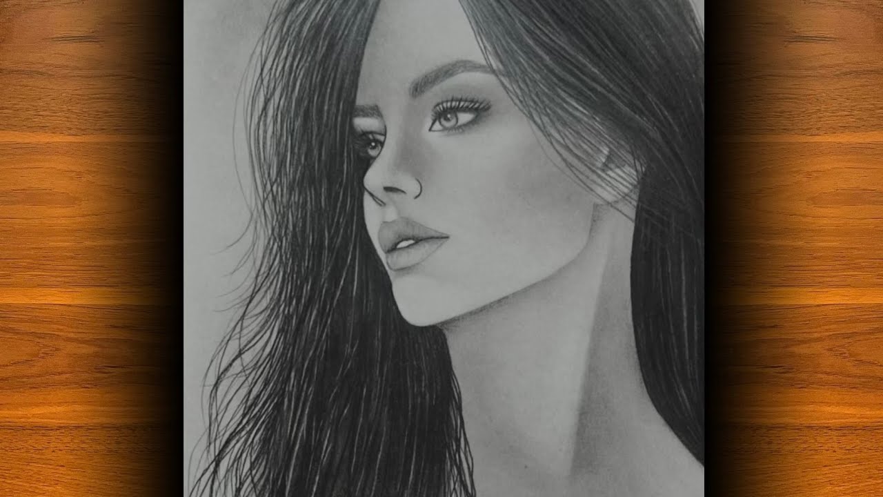Drawing from the Darkness to the Lightness/ Girl Drawing / How to Draw ...