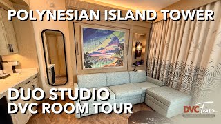First Look: Disney’s Polynesian Island Tower Duo Studio Room Tour Resimi