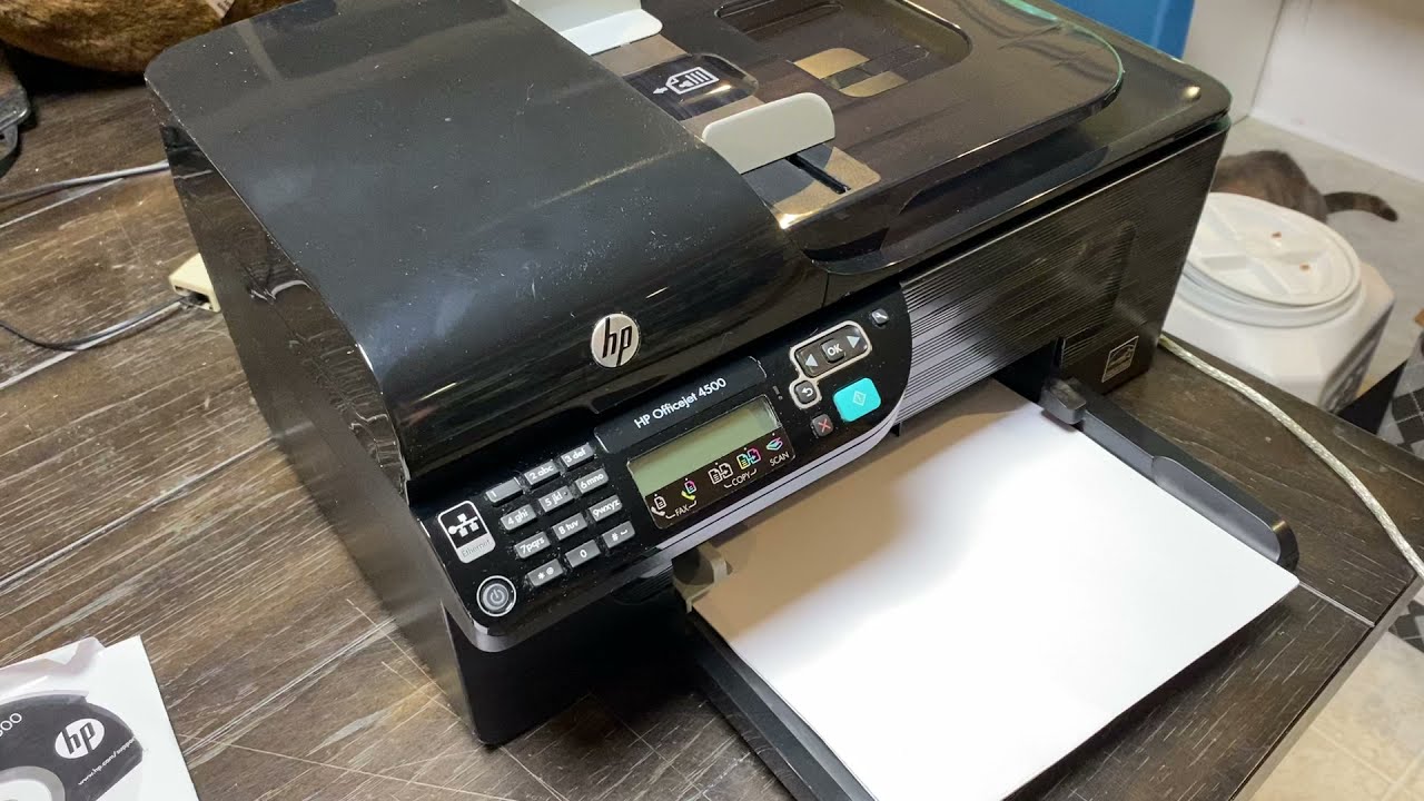 HP OfficeJet 4500 AllInOne Inkjet Printer Model G510g YouTube