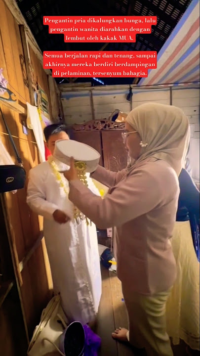Pengantin Dikalungkan Bunga, MUA Arahkan dengan Lembut sampai Berdiri Bahagia #shorts