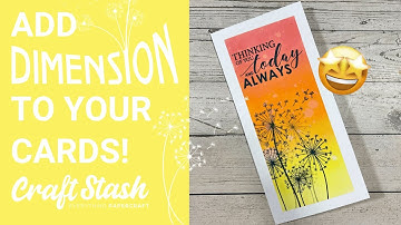 Add DIMENSION to your cards with this technique!