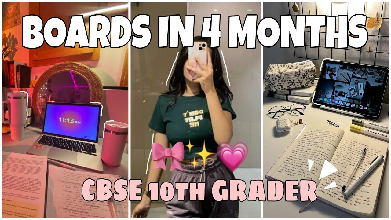 HOW I AM PREPARING FOR BOARDS IN 4 MONTHS 🔥 | CBSE 10th GRADER 🎀 ...
