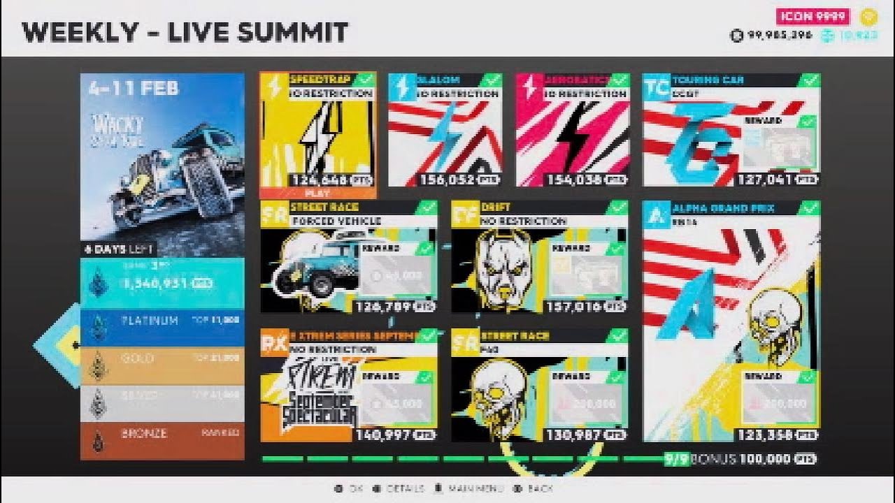 The Crew 2: Wacky Snow Ride Summit Platinum Guide + Pro Settings