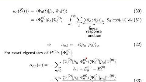 VK 20 Properties 2: Frequency dependent polarizability