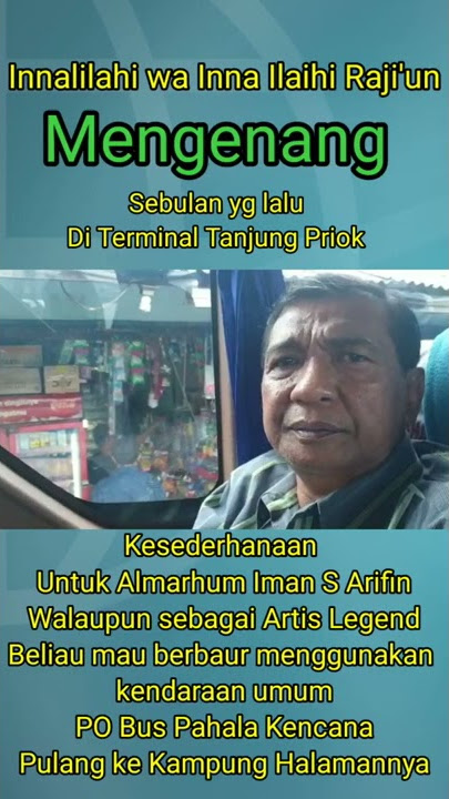 Imam S Arifin di Bus Pahala Kencana (spontan Menjawab Waalaikum Salam)